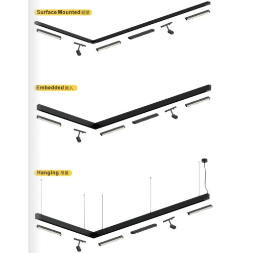 new design magnetic track rail system DC 24V